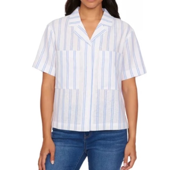 Linen Button Up, M - Picture 4 of 4